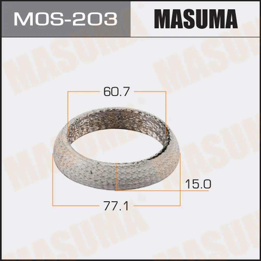 Кольцо катализатора  60,7*77,1 графит. с мет.сеткой  Masuma