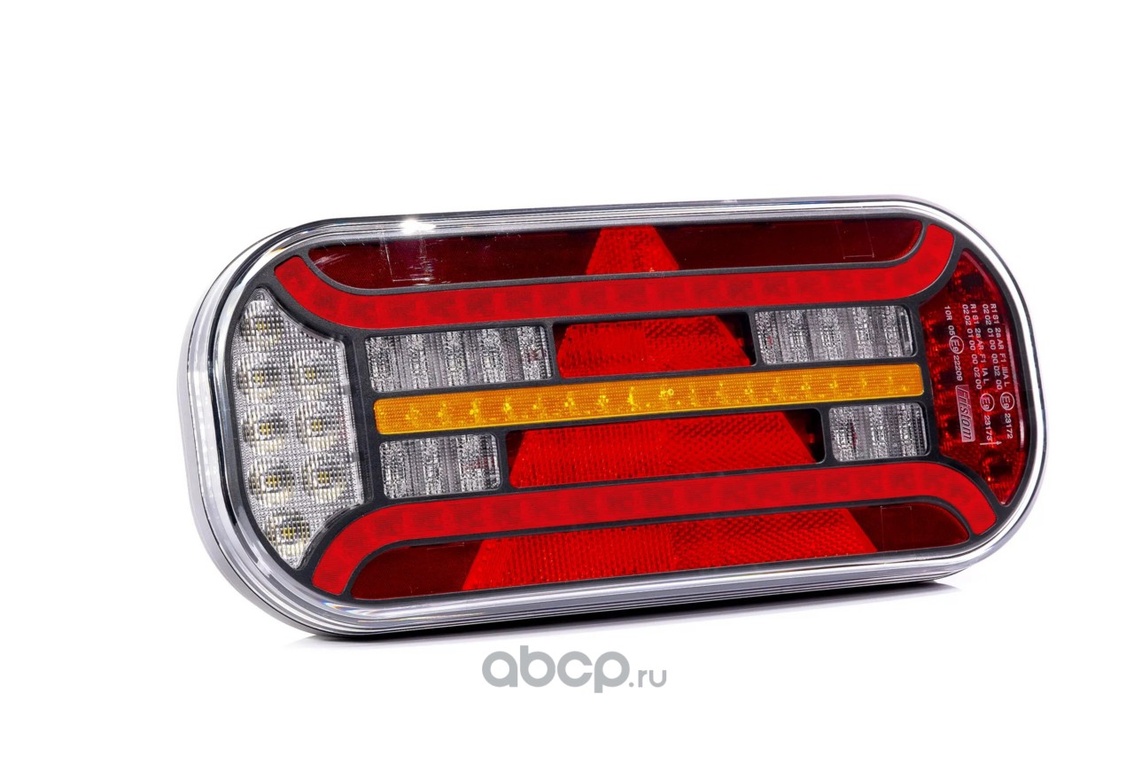 Фонарь задний  LED универсальный 12V/24V с треугольником ЛЕВЫЙ без осв.ном.зн. FRISTOM   FT610LLEDDI