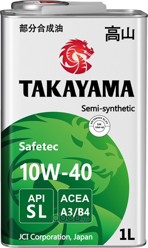 Масло моторное   TAKAYAMA   Safetec  SAE 10W-40  A3/B4  SL   1 л 
