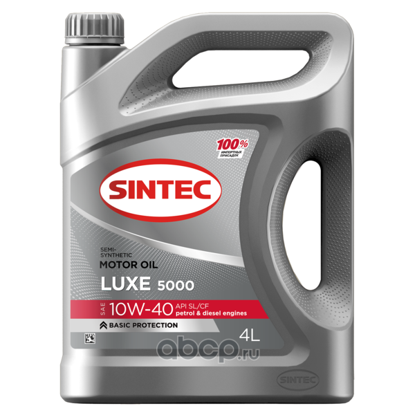 Масло моторное   SINTEC LUXE  5000  SAE 10W-40  A3/B4  SL/CF   4 л 