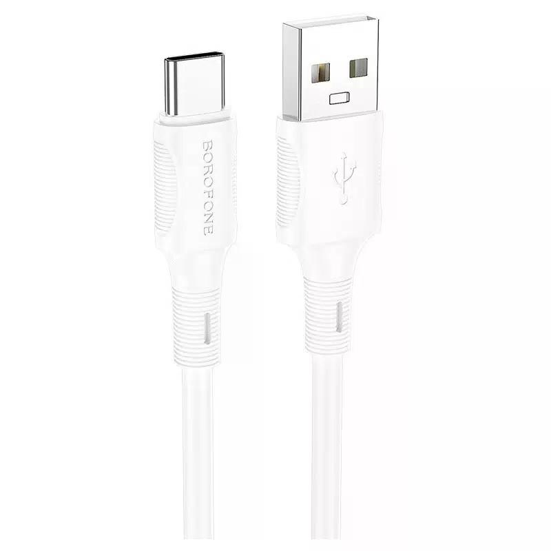 USB кабель Type-C 1м, 3А, Borofone белый BX80