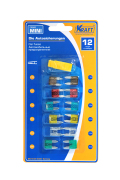 Предохранители  флажковые  mini (к-т 12шт)   KRAFT