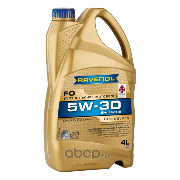 Масло моторное   RAVENOL FO  SAE 5W-30  A5/B5  SL/CF   4 л  