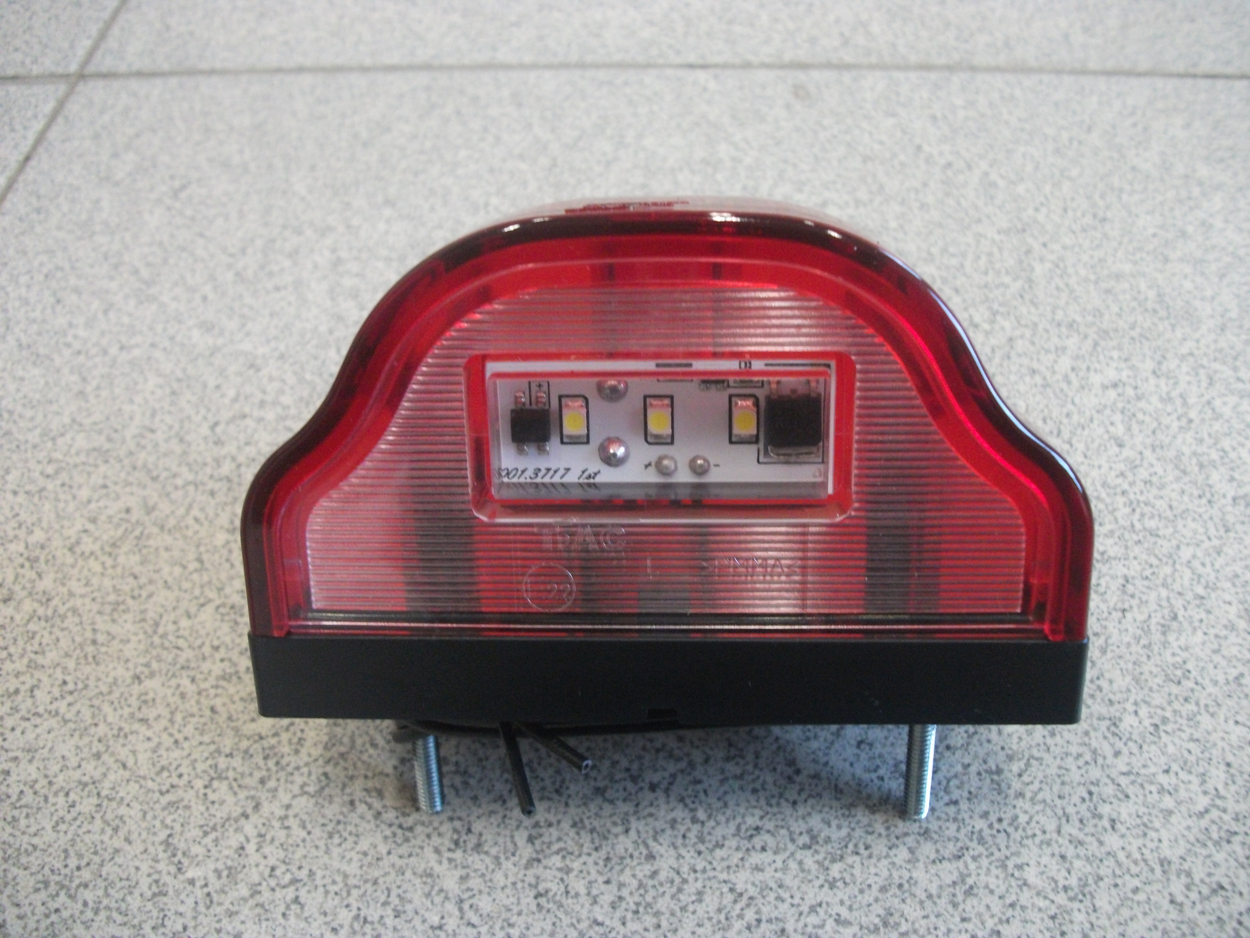 Фонарь  Подсветки  Номера  "ВОЛНА" (красный)   4 диода   герметич.
