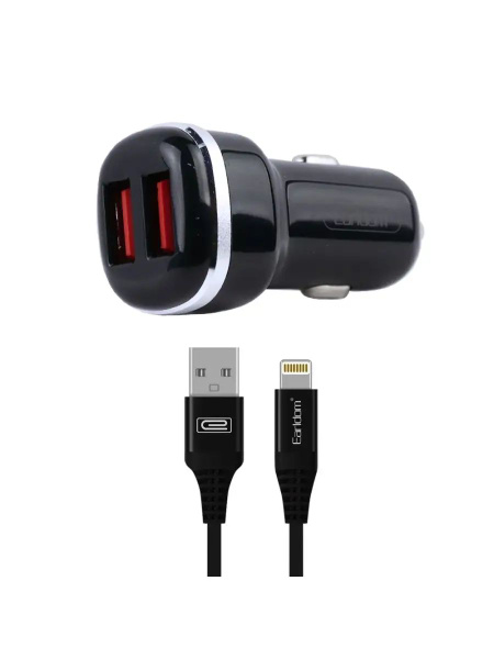 АЗУ в прикуриватель USB 2 гнезда, цветное кольцо