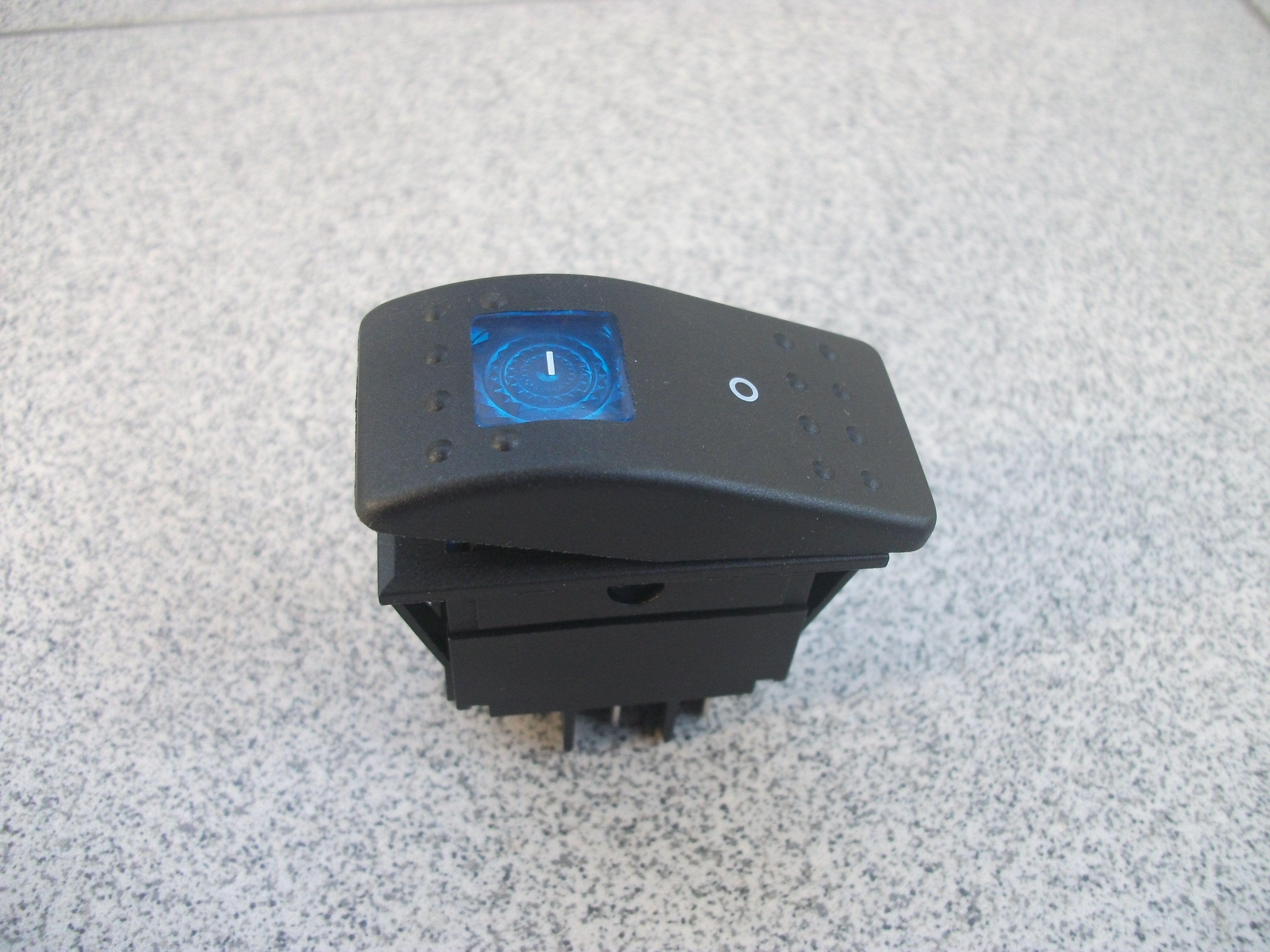 Переключатель  клавишный RK-01, синий