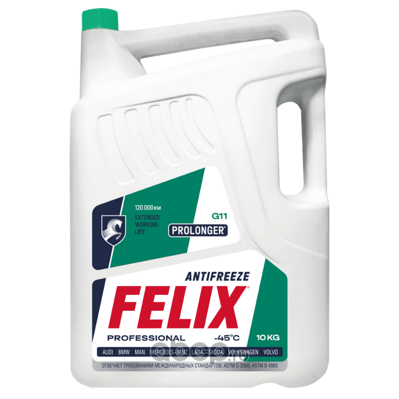 Антифриз Felix Prolonger 10кг зеленый
