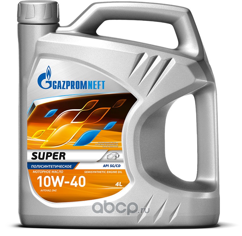 Масло моторное   GAZPROMNEFT  SUPER  SAE 10W-40  A3/B4  SG/CD   4 л   