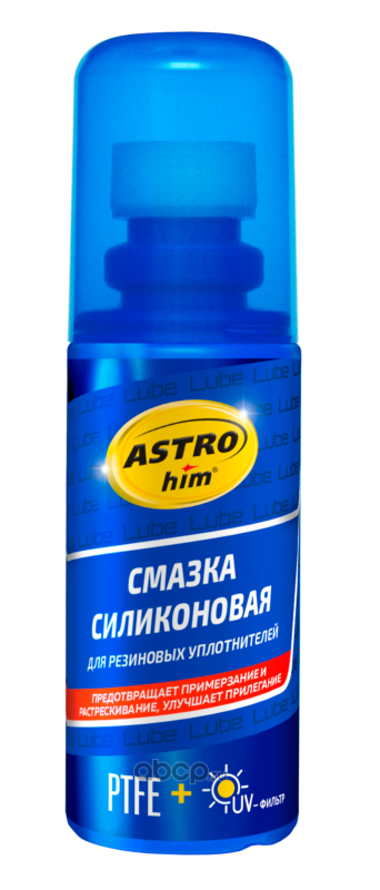 Смазка силиконовая "ASTROhim"   флакон  с губкой  апликатором 100мл