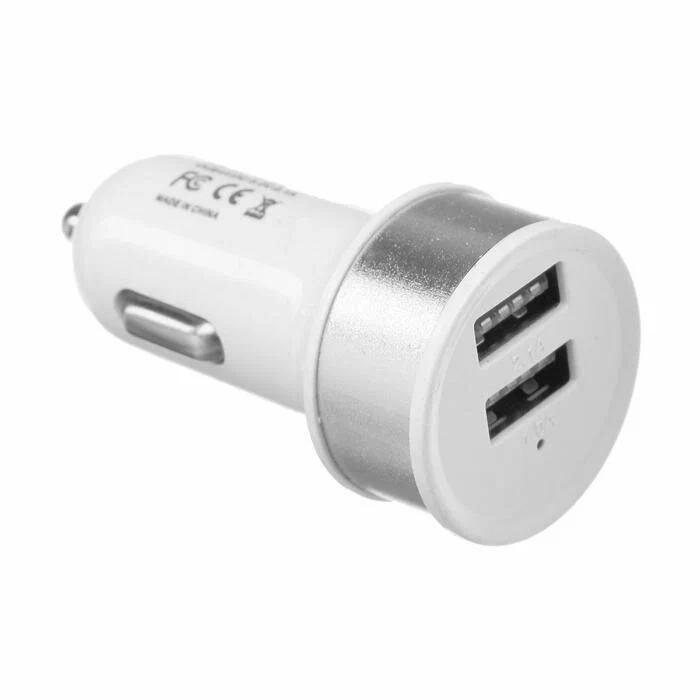 АЗУ в прикуриватель USB 2 гнезда, 1А+1А