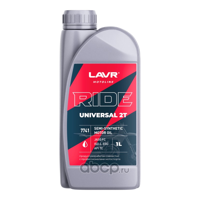 Масло моторное   LAVR MOTO   RIDE UNIVERSAL   FC   1 л  2T