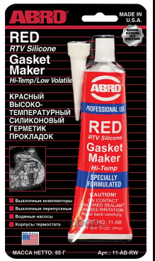 Герметик   Силиконовый  "ABRO"  красный    85 г