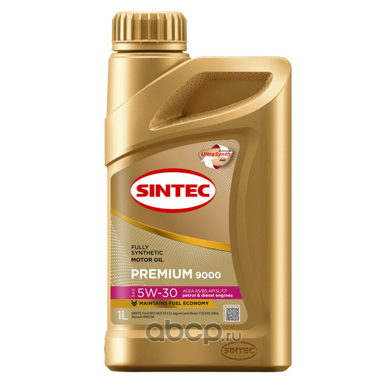 Масло моторное   SINTEC PREMIUM  9000  SAE 5W-30  A5/B5  SL/CF   1 л 