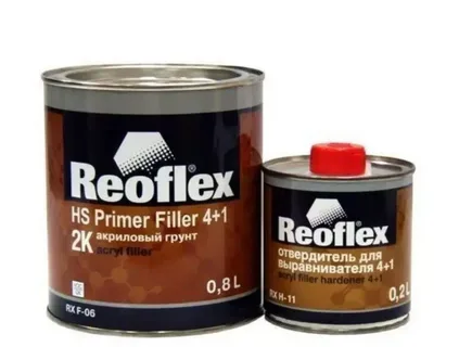 Грунтовка  акриловая   REOFLEX 2K 4+1  (0.8л)  черный