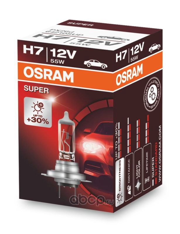 H7   12v 55w + 30%   OSRAM