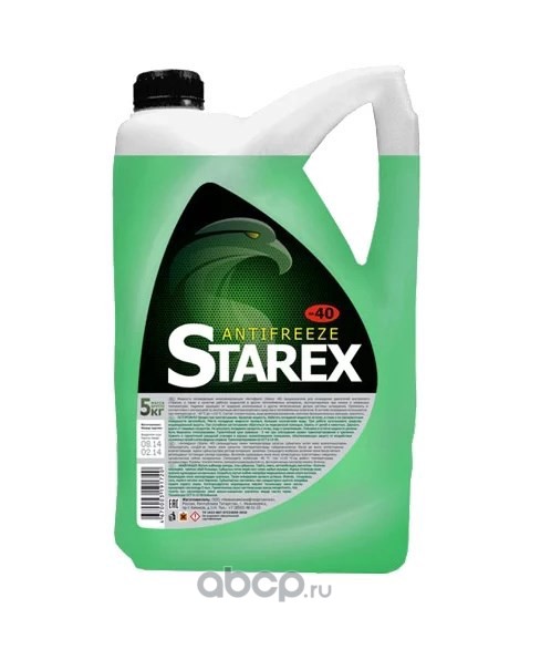 Антифриз STAREX зеленый 5кг																														
