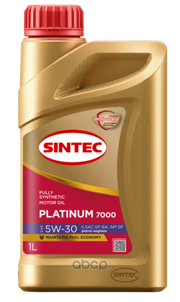 Масло моторное   SINTEC PLATINUM  7000  SAE 5W-30  GF-6A  SP   1 л