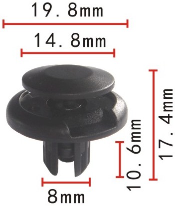 Клипса   C-0083    91512-SX0-003, 91512SX0003, MU000319, MR220501