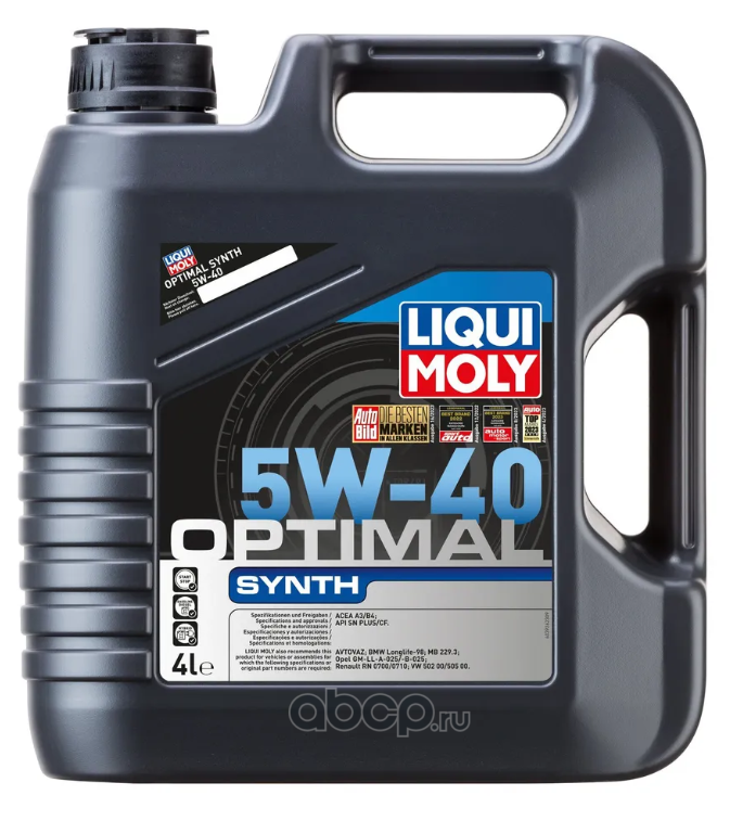 Масло моторное   LiquiMoly Синт-ое Optimal Synth 5W-40 SN Plus/CF A3/B4   4л