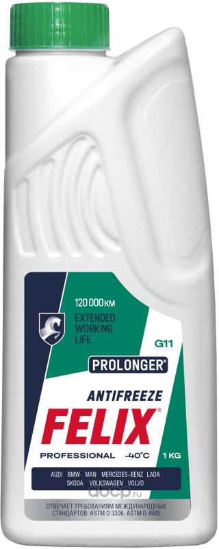 Антифриз Felix Prolonger 1кг зеленый