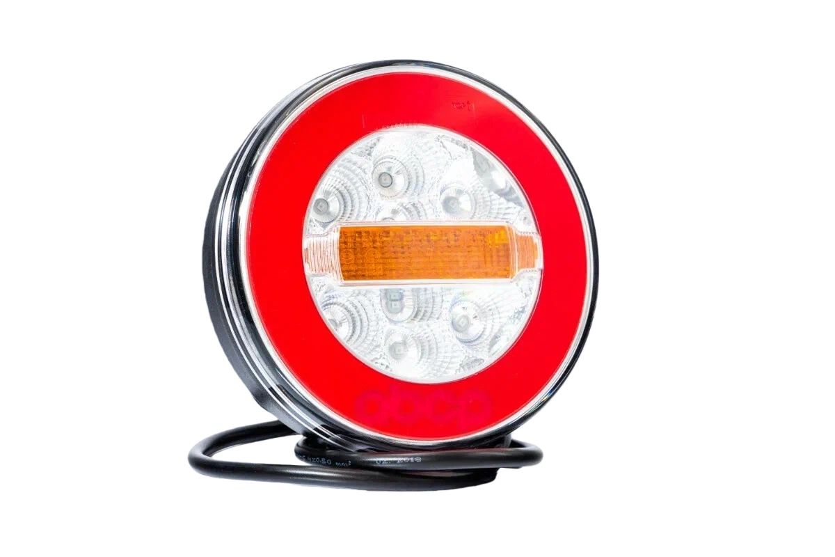 Фонарь задний  LED универсальный 12V/24V  круглый   FRISTOM   FT113YLED