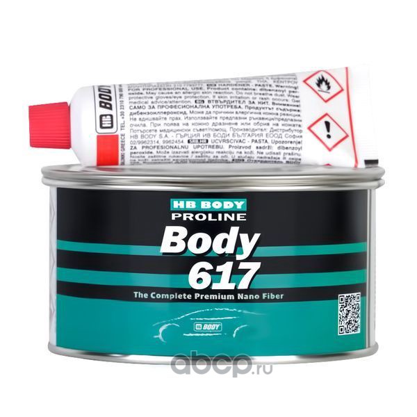 Шпатлевка   617 Proline NANO FIBER POLYESTER Filler (0,5кг) BODY  